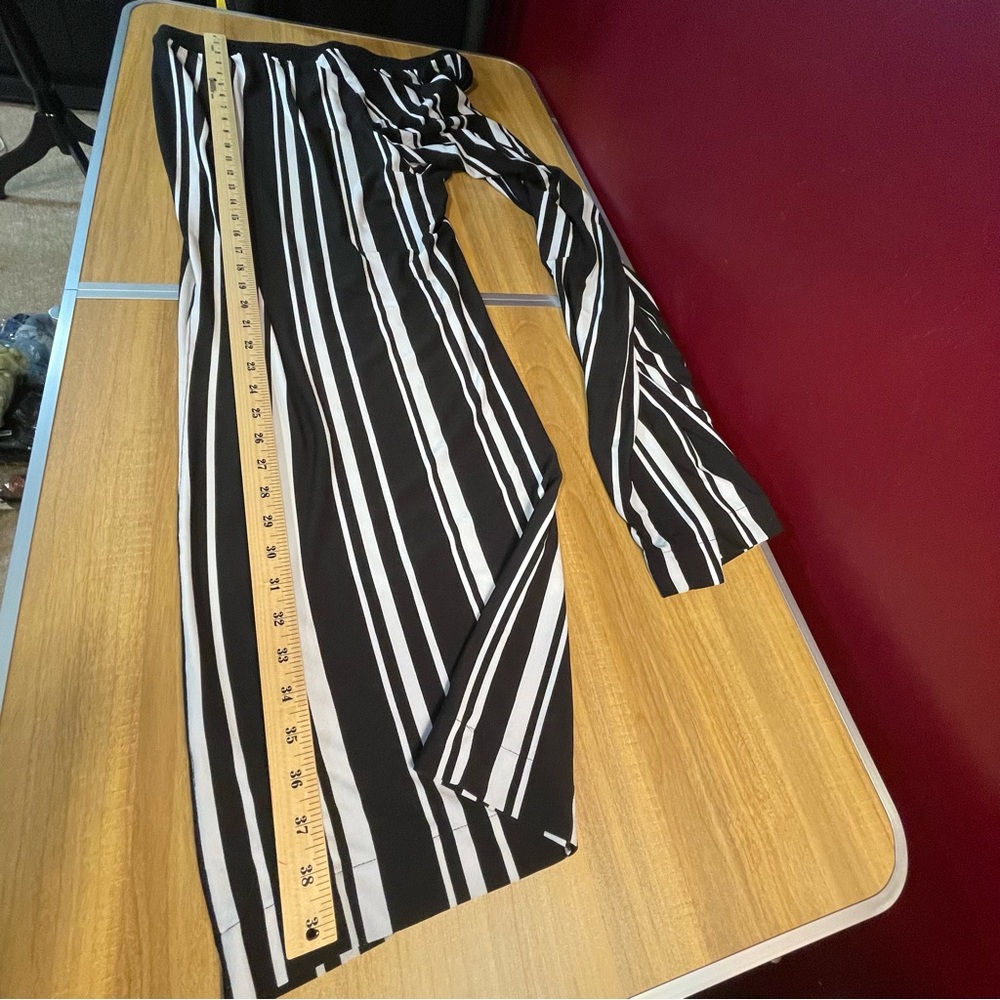 INC International Concepts Black and White Wide Leg Pants - Picture 8 of 8